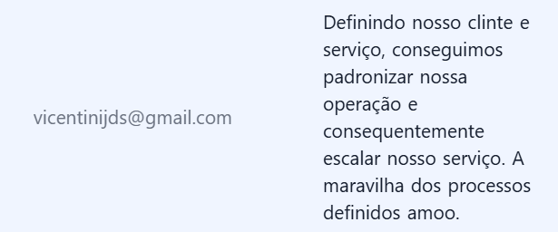Feedback de Vicentini